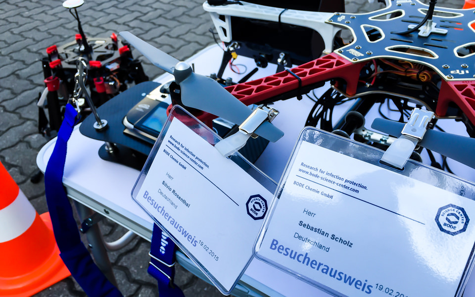 Luftbilder Hamburg Bode Chemie - Besucherausweis