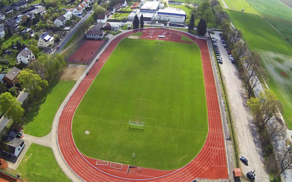 SV Alfeld - Fussball - Luftbild / Luftaufnahme