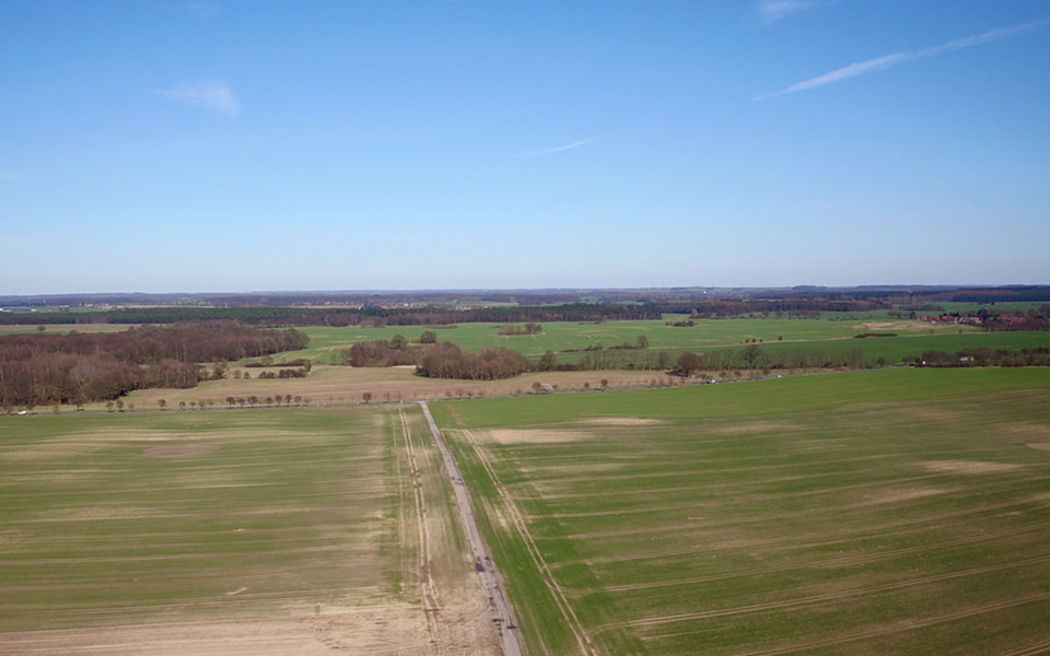 Wiebe Windpark Animation - Luftbild Drohne - Vorher